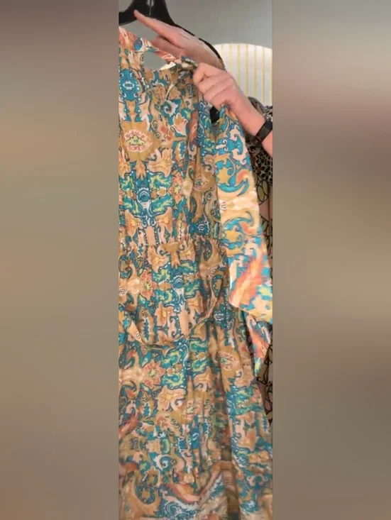 Cleobella Floral Abstract Print Sleeveless Green Patterned Belt Maxi Dress S NWT - Picture 7 of 10